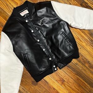Black and White Varsity Jacket